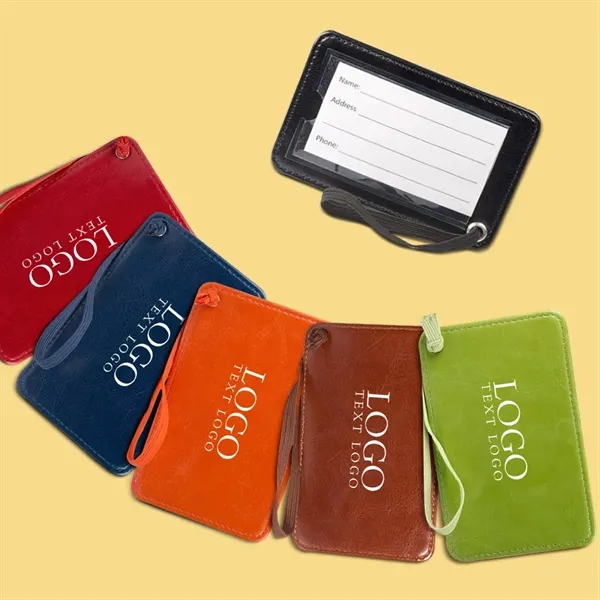Travel Luggage Tag with Clear Window - Travel Luggage Tag with Clear Window - Image 0 of 9