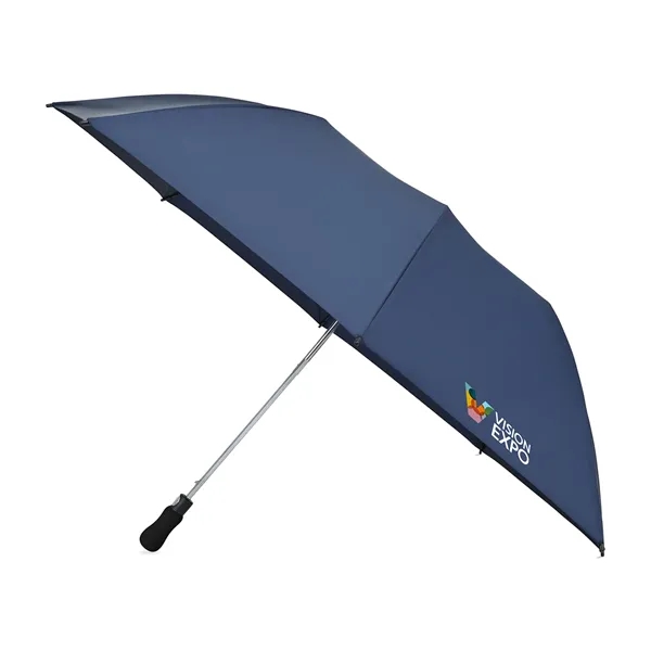 Elements 58" Recycled rPET Auto Open Travel Folding Umbrella