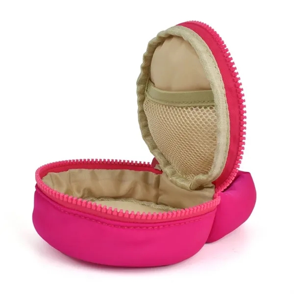 3D Round Small Cosmetic Bag 4'' Cable Organizer Coin Pouch - 3D Round Small Cosmetic Bag 4'' Cable Organizer Coin Pouch - Image 2 of 4