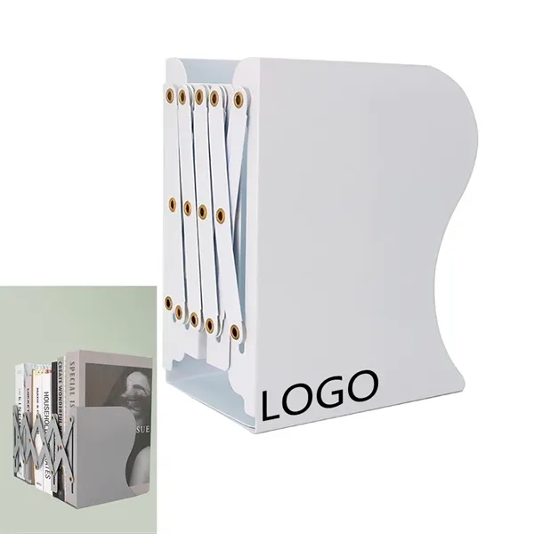 Metal Expandable Bookend Book Stand Magazine File Organizer - Metal Expandable Bookend Book Stand Magazine File Organizer - Image 0 of 4