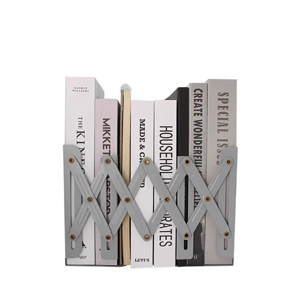 Metal Expandable Bookend Book Stand Magazine File Organizer - Metal Expandable Bookend Book Stand Magazine File Organizer - Image 2 of 4