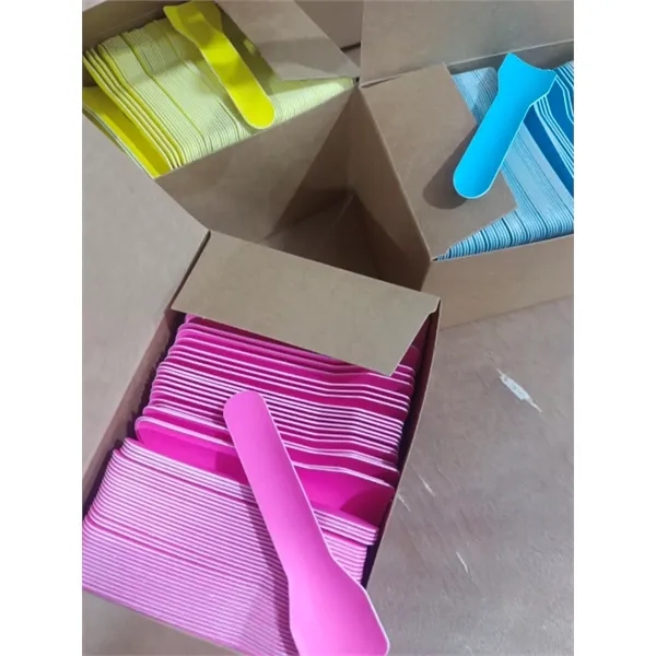 Disposable Paper Spoon for Ice Cream - Disposable Paper Spoon for Ice Cream - Image 3 of 3