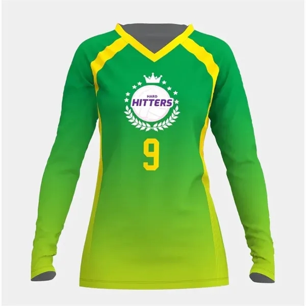 Sublimated Elite Long Sleeve Volleyball Jersey - Sublimated Elite Long Sleeve Volleyball Jersey - Image 0 of 3