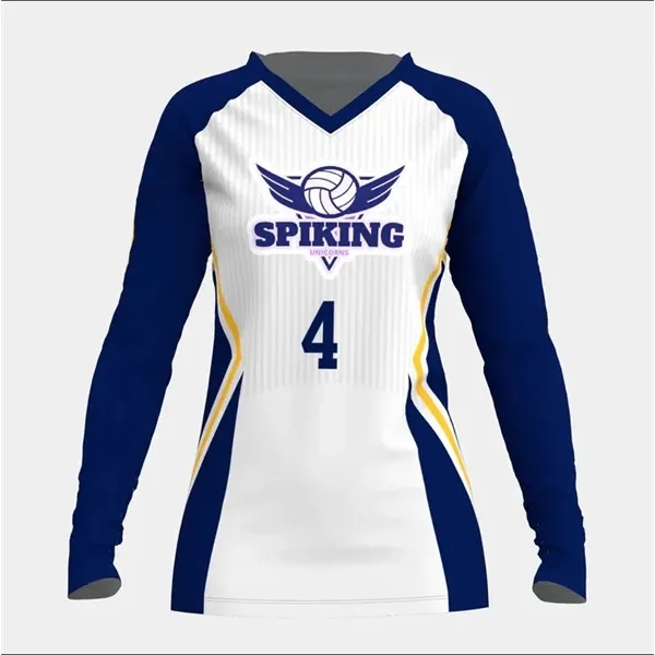 Sublimated Elite Long Sleeve Volleyball Jersey - Sublimated Elite Long Sleeve Volleyball Jersey - Image 1 of 3