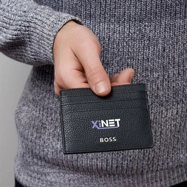 Hugo Boss® Classic Grained Card Holder - Hugo Boss® Classic Grained Card Holder - Image 2 of 7