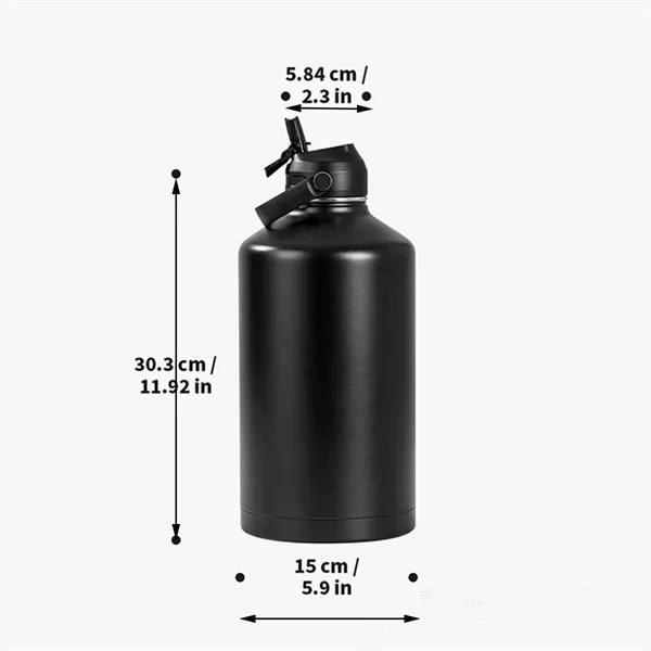 64oz Insulated Vacuum Cooling Water Bottle - 64oz Insulated Vacuum Cooling Water Bottle - Image 2 of 4