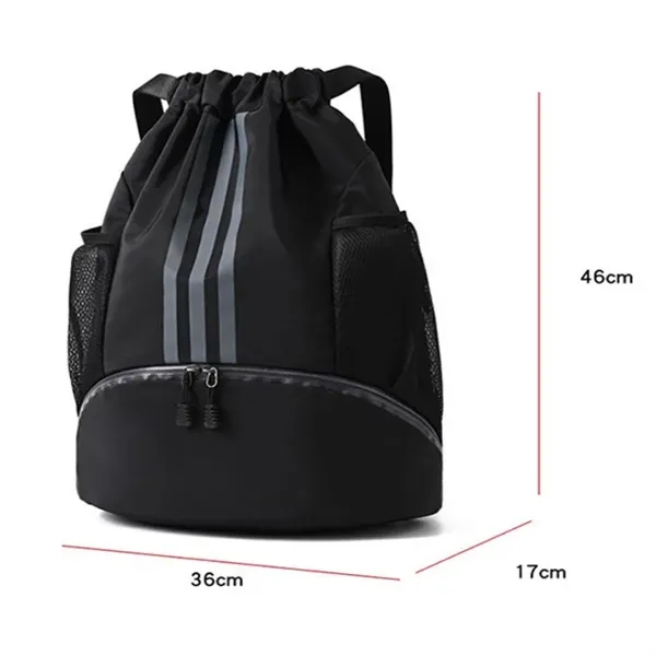 Waterproof Drawstring Gym Backpack Bag for Men & Women - Waterproof Drawstring Gym Backpack Bag for Men & Women - Image 5 of 5