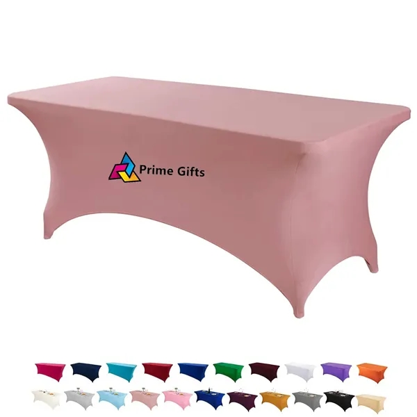 6FT Stretch Spandex Table Cover Washable - 6FT Stretch Spandex Table Cover Washable - Image 0 of 4
