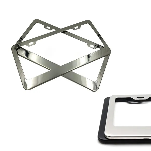 Stainless Steel Car License Plate Frames - Stainless Steel Car License Plate Frames - Image 2 of 5