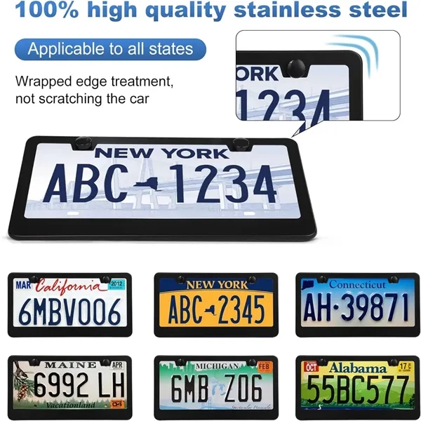 Stainless Steel Car License Plate Frames - Stainless Steel Car License Plate Frames - Image 4 of 5