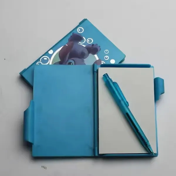 Custom Plastic Small Notebook With Pen - Custom Plastic Small Notebook With Pen - Image 1 of 1