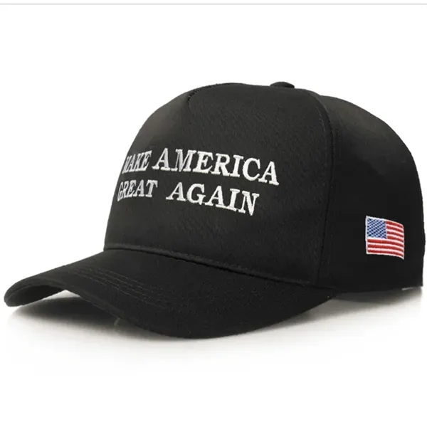 Adjustable Simple Embroidery English Baseball Cap - Adjustable Simple Embroidery English Baseball Cap - Image 2 of 3