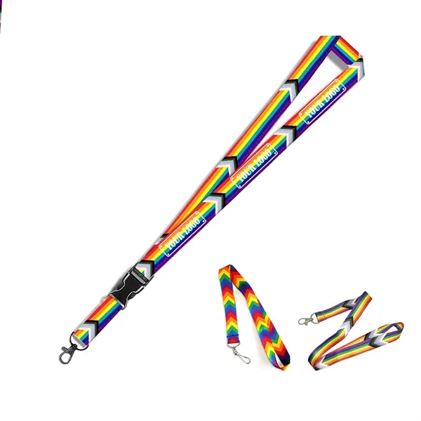 LGBTQ Rainbow Lanyard w/ Safe Breakaway - LGBTQ Rainbow Lanyard w/ Safe Breakaway - Image 0 of 0