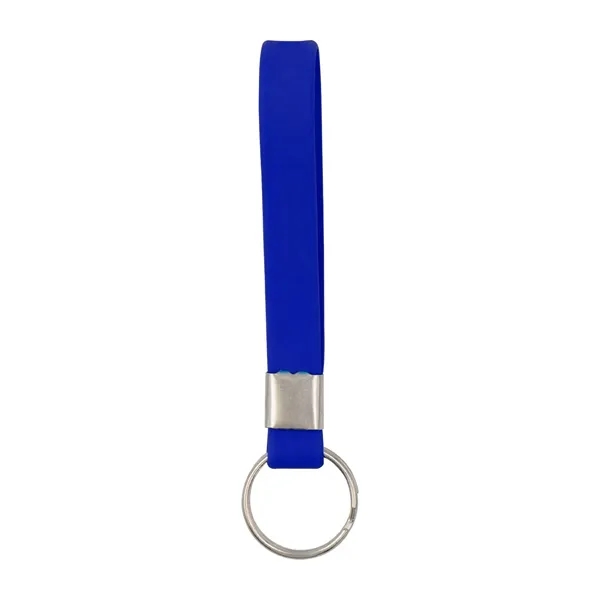 Screen Printed Silicone Wristband Keychain - Screen Printed Silicone Wristband Keychain - Image 3 of 4