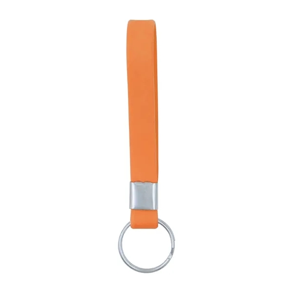 Screen Printed Silicone Wristband Keychain - Screen Printed Silicone Wristband Keychain - Image 4 of 4