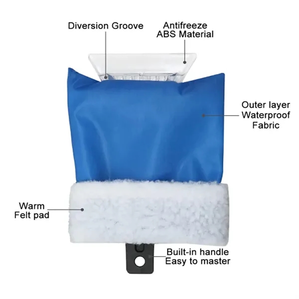 Car Window Ice Scraper With Gloves - Car Window Ice Scraper With Gloves - Image 3 of 4