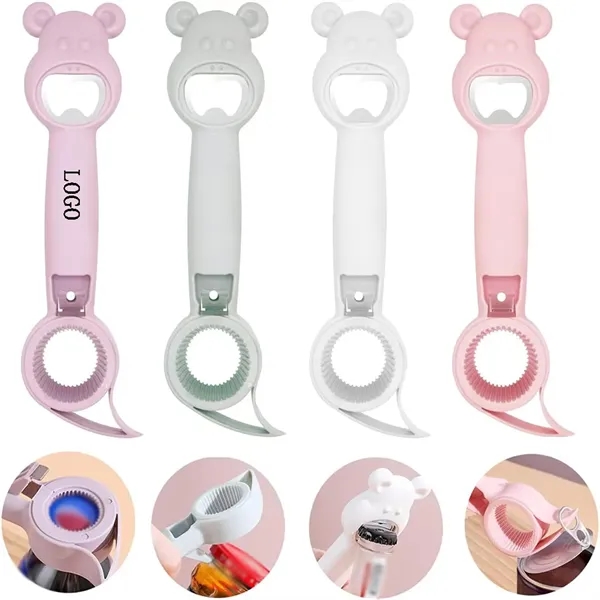 4-in-1 Plastic Multi Function Bottle Jar Can Opener - 4-in-1 Plastic Multi Function Bottle Jar Can Opener - Image 0 of 3