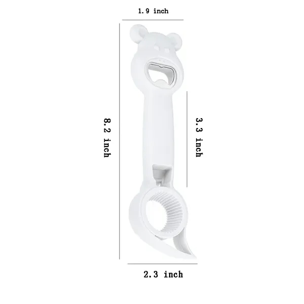 4-in-1 Plastic Multi Function Bottle Jar Can Opener - 4-in-1 Plastic Multi Function Bottle Jar Can Opener - Image 1 of 3