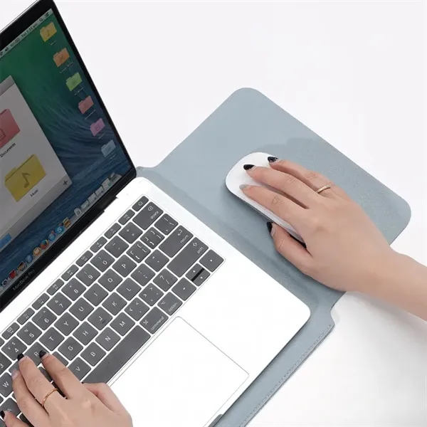 PU Sleeve Case for Computers, With a Pouch for Accessories - PU Sleeve Case for Computers, With a Pouch for Accessories - Image 1 of 3