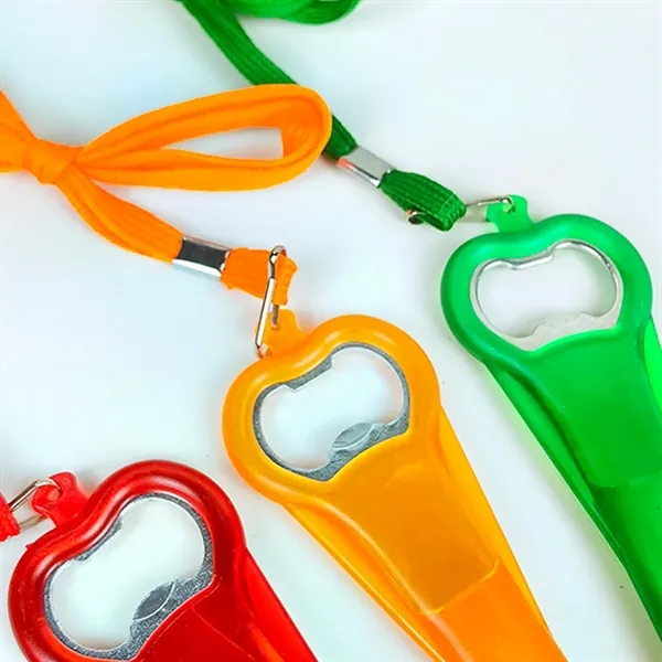 2 In 1 Beer Bottle Opener Ballpoint Pen W/ Lanyard Imprinted - 2 In 1 Beer Bottle Opener Ballpoint Pen W/ Lanyard Imprinted - Image 3 of 4