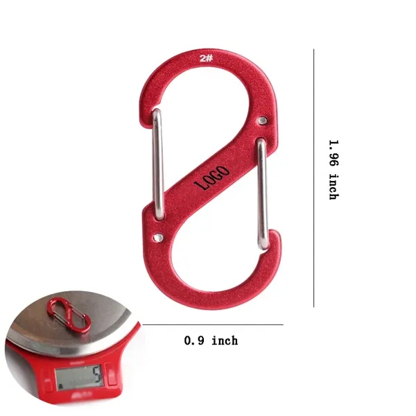 2" Aluminum S-Shape Carabiner Clip - 2" Aluminum S-Shape Carabiner Clip - Image 1 of 3