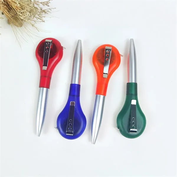2 In 1 Retractable Tape Measure Ruler Writing Ballpoint Pen - 2 In 1 Retractable Tape Measure Ruler Writing Ballpoint Pen - Image 3 of 4