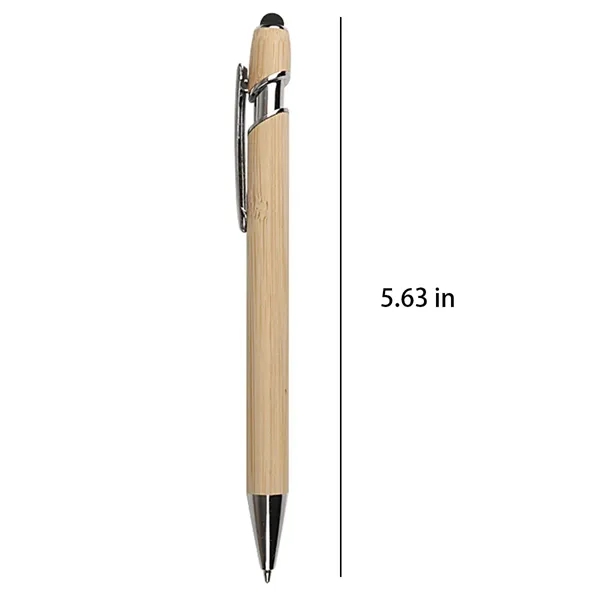 2 In 1 Bamboo Ballpoint Stylus Contact Pen Office Writing - 2 In 1 Bamboo Ballpoint Stylus Contact Pen Office Writing - Image 1 of 5