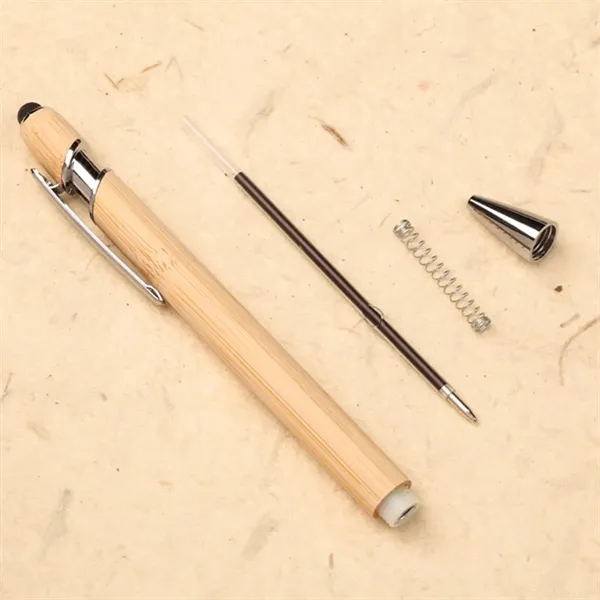 2 In 1 Bamboo Ballpoint Stylus Contact Pen Office Writing - 2 In 1 Bamboo Ballpoint Stylus Contact Pen Office Writing - Image 3 of 5