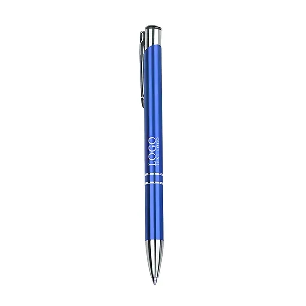 Retractable Metal Ballpoint Pen with Black Ink - Retractable Metal Ballpoint Pen with Black Ink - Image 9 of 10