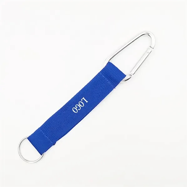 Short Lanyard Keychain Key Strap w/Aluminum Carabiner - Short Lanyard Keychain Key Strap w/Aluminum Carabiner - Image 1 of 2