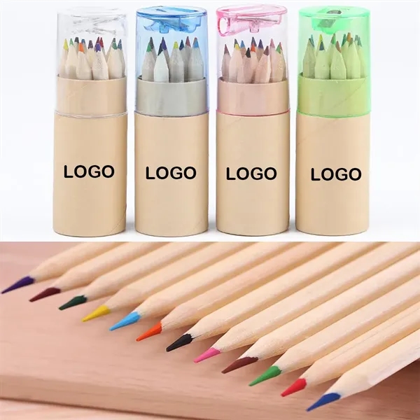 12 Set Mini Colored Pencils with Sharpener - 12 Set Mini Colored Pencils with Sharpener - Image 0 of 5