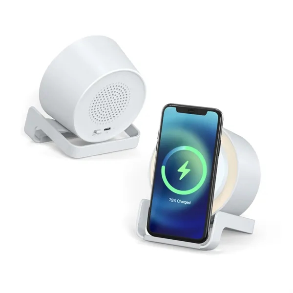 4 in 1 Modern Office Wireless Charger Lamp with Speaker - 4 in 1 Modern Office Wireless Charger Lamp with Speaker - Image 3 of 8