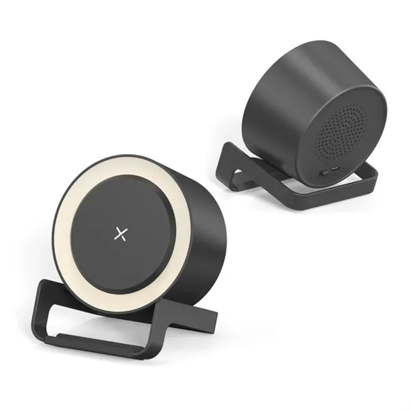 4 in 1 Modern Office Wireless Charger Lamp with Speaker - 4 in 1 Modern Office Wireless Charger Lamp with Speaker - Image 4 of 8
