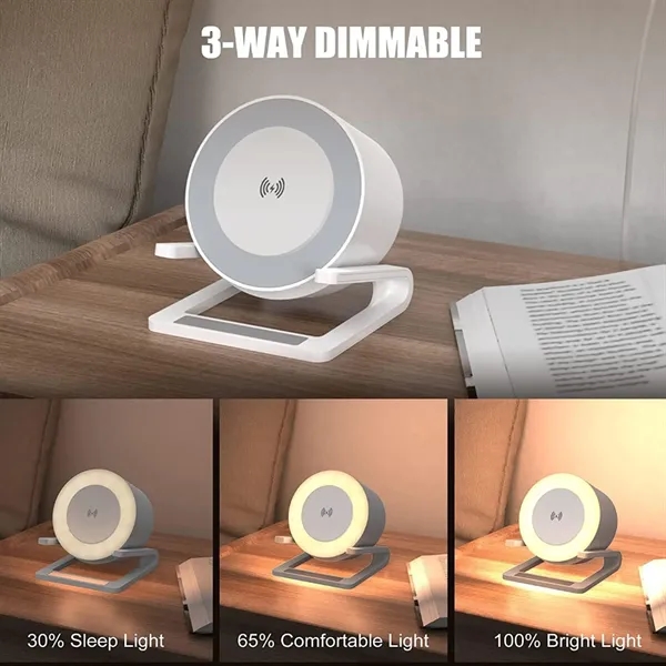 4 in 1 Modern Office Wireless Charger Lamp with Speaker - 4 in 1 Modern Office Wireless Charger Lamp with Speaker - Image 7 of 8
