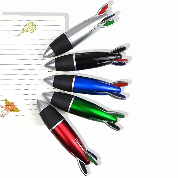 4 in 1 Mini Rocket Shape Pens Ballpoint For School Office - 4 in 1 Mini Rocket Shape Pens Ballpoint For School Office - Image 4 of 7