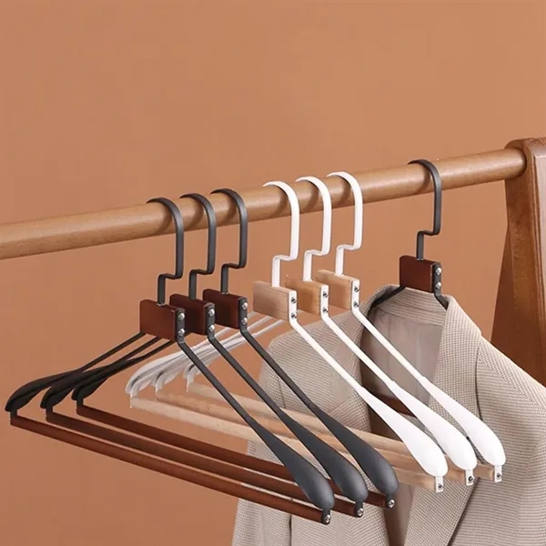 Wooden Hanger Clothes Stand With Metal Rotatable Hook - Wooden Hanger Clothes Stand With Metal Rotatable Hook - Image 3 of 3