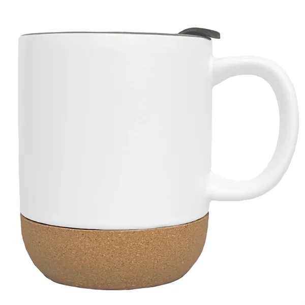 12 oz. Cork Base Dishwasher-Safe Coffee Mug w/ Lid & Handle - 12 oz. Cork Base Dishwasher-Safe Coffee Mug w/ Lid & Handle - Image 10 of 10