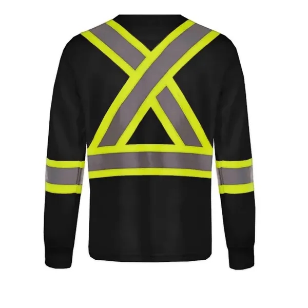 Beacon Adult Long Sleeve Hi Vis T-Shirt - Beacon Adult Long Sleeve Hi Vis T-Shirt - Image 5 of 11