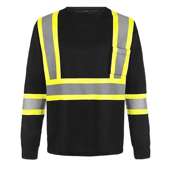 Beacon Adult Long Sleeve Hi Vis T-Shirt - Beacon Adult Long Sleeve Hi Vis T-Shirt - Image 4 of 11