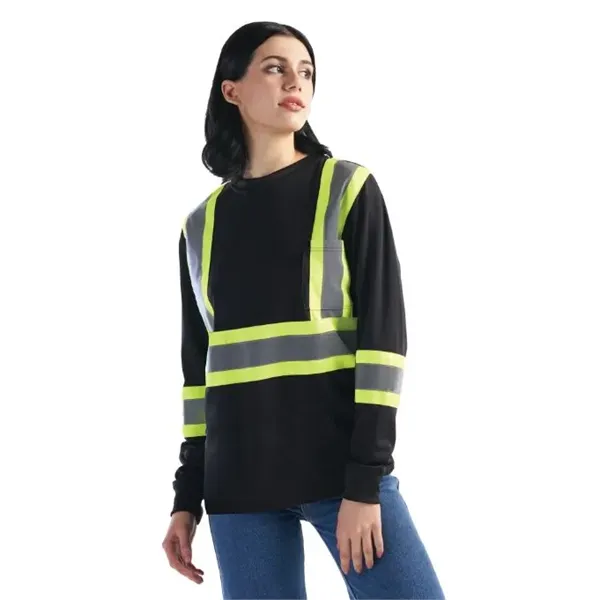 Beacon Adult Long Sleeve Hi Vis T-Shirt - Beacon Adult Long Sleeve Hi Vis T-Shirt - Image 3 of 11