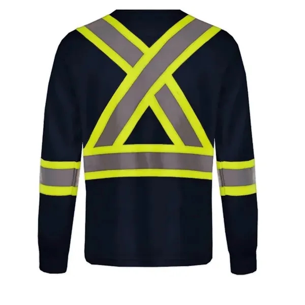 Beacon Adult Long Sleeve Hi Vis T-Shirt - Beacon Adult Long Sleeve Hi Vis T-Shirt - Image 9 of 11