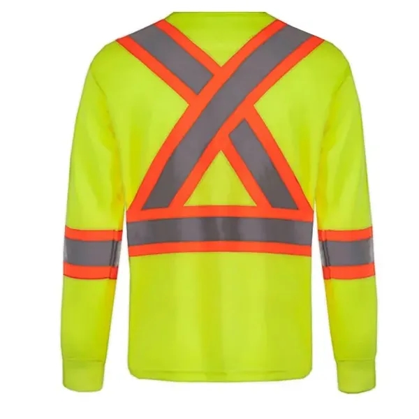 Beacon Adult Long Sleeve Hi Vis T-Shirt - Beacon Adult Long Sleeve Hi Vis T-Shirt - Image 7 of 11