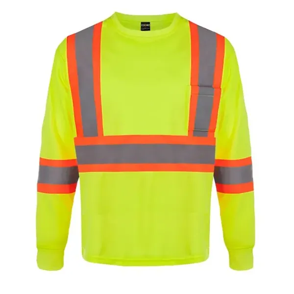 Beacon Adult Long Sleeve Hi Vis T-Shirt - Beacon Adult Long Sleeve Hi Vis T-Shirt - Image 6 of 11