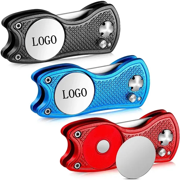 Stainless Steel Foldable Golf Divot Tool - Stainless Steel Foldable Golf Divot Tool - Image 0 of 6