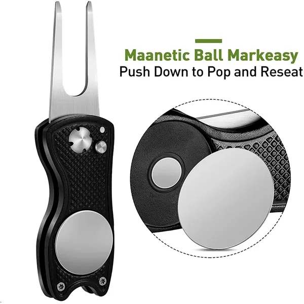 Stainless Steel Foldable Golf Divot Tool - Stainless Steel Foldable Golf Divot Tool - Image 2 of 6