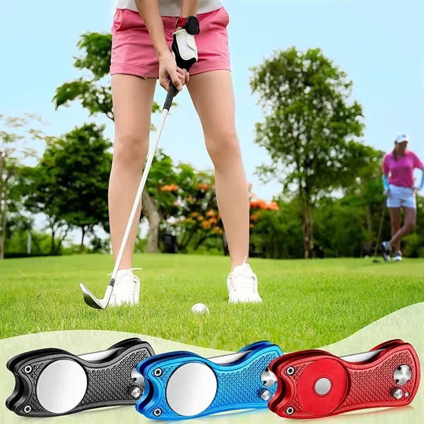Stainless Steel Foldable Golf Divot Tool - Stainless Steel Foldable Golf Divot Tool - Image 6 of 6