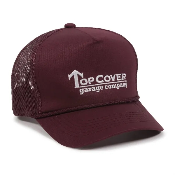 Mesh Back Cap with Cord Accent