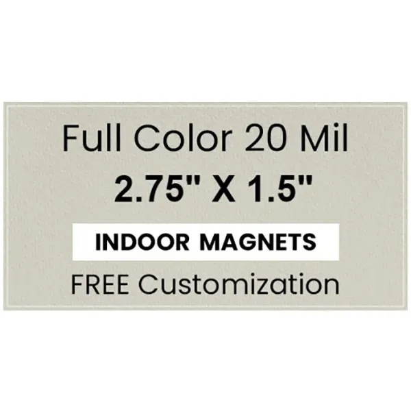 Magnet - 2.75" x 1.5" - Square Corners - Magnet - 2.75" x 1.5" - Square Corners - Image 0 of 2