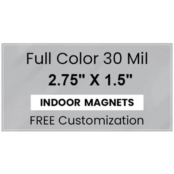 Magnet - 2.75" x 1.5" - Square Corners - Magnet - 2.75" x 1.5" - Square Corners - Image 1 of 2