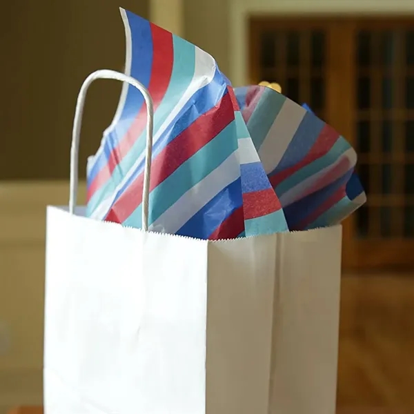 Customised Kraft Paper Bulk Gift Bags with Handles - Customised Kraft Paper Bulk Gift Bags with Handles - Image 2 of 6